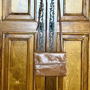HOBO Brown Leather Crossbody Bag